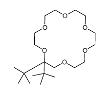 2,2-ditert-butyl-1,4,7,10,13,16-hexaoxacyclooctadecane Structure