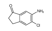 6-amino-5-chloro-2,3-dihydroinden-1-one结构式