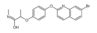 2-[4-(7-bromoquinolin-2-yl)oxyphenoxy]-N-methylpropanamide Structure