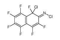 N,1-dichloro-1,3,4,5,6,7,8-heptafluoronaphthalen-2-imine结构式