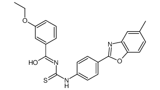 3-ethoxy-N-[[4-(5-methyl-1,3-benzoxazol-2-yl)phenyl]carbamothioyl]benzamide Structure