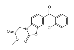methyl 2-[6-(2-chlorobenzoyl)-2-oxo-1,3-benzoxazol-3-yl]acetate结构式