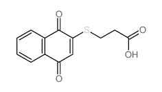 Propanoic acid,3-[(1,4-dihydro-1,4-dioxo-2-naphthalenyl)thio]-结构式