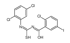 2-chloro-N-[(2,5-dichlorophenyl)carbamothioyl]-5-iodobenzamide Structure