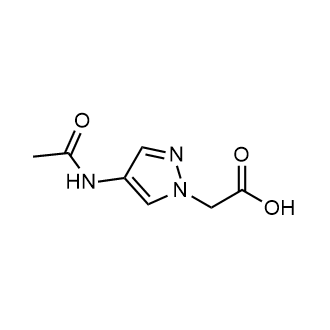 2-(4-Acetamido-1h-pyrazol-1-yl)acetic acid Structure