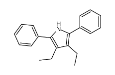 3,4-diethyl-2,5-diphenyl-1H-pyrrole结构式