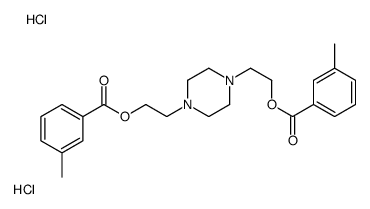 2-[4-[2-(3-methylbenzoyl)oxyethyl]piperazin-1-yl]ethyl 3-methylbenzoate,dihydrochloride结构式