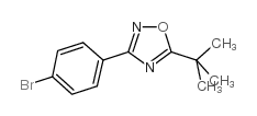 3-(4-溴苯基)-5-叔丁基-1,2,4-噁二唑结构式