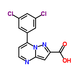 7-(3,5-DICHLORO-PHENYL)-PYRAZOLO[1,5-A]PYRIMIDINE-2-CARBOXYLIC ACID structure