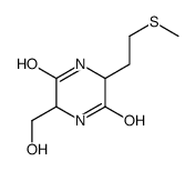 2,5-Piperazinedione, 3-(hydroxymethyl)-6-[2-(methylthio)ethyl]- (9CI)结构式