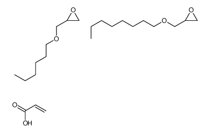 2-(hexoxymethyl)oxirane,2-(octoxymethyl)oxirane,prop-2-enoic acid Structure