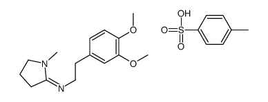 N-[2-(3,4-dimethoxyphenyl)ethyl]-1-methylpyrrolidin-2-imine,4-methylbenzenesulfonic acid结构式
