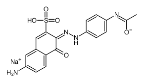 sodium 3-[[4-acetamidophenyl]azo]-7-amino-4-hydroxynaphthalene-2-sulphonate structure