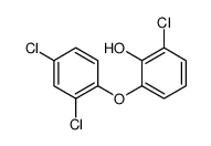 2-chloro-6-(2,4-dichlorophenoxy)phenol Structure