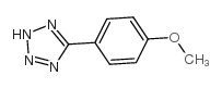 5-(4-甲氧基苯基)-1H-四唑结构式