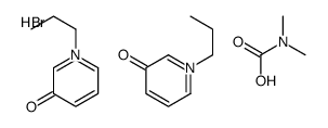 N,N-dimethylcarbamate,1-propylpyridin-1-ium-3-ol,bromide Structure