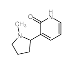 3-(1-methylpyrrolidin-2-yl)-1H-pyridin-2-one结构式