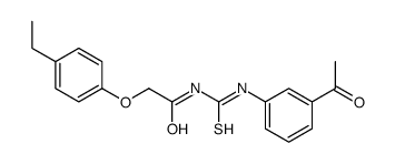 N-[(3-acetylphenyl)carbamothioyl]-2-(4-ethylphenoxy)acetamide Structure