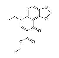 6-ethyl-9-oxo-6,9-dihydro-[1,3]dioxolo[4,5-f]quinoline-8-carboxylic acid ethyl ester结构式