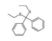 [bis(ethylsulfanyl)-phenylmethyl]benzene Structure