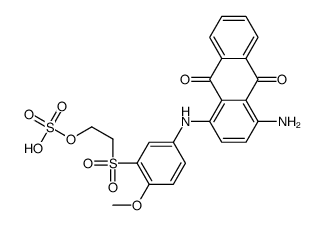 2-[[5-[(1-amino-9,10-dioxo-4-anthryl)amino]-2-methoxyphenyl]sulphonyl]ethyl hydrogen sulphate结构式