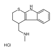 N-methyl-1-(2,3,4,9-tetrahydrothiopyrano[2,3-b]indol-4-yl)methanamine,hydrochloride Structure