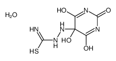 [(5-hydroxy-2,4,6-trioxo-1,3-diazinan-5-yl)amino]thiourea,hydrate Structure