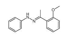 2'-methoxyacetophenone phenylhydrazone Structure