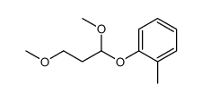 1-(1,3-dimethoxypropoxy)-2-methylbenzene结构式