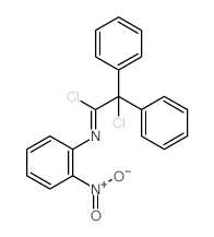1,2-dichloro-N-(2-nitrophenyl)-2,2-diphenyl-ethanimine structure