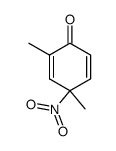 2,4-dimethyl-4-nitrocyclohexa-2,5-dienone结构式