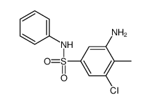 3-amino-5-chloro-4-methyl-N-phenylbenzenesulfonamide结构式