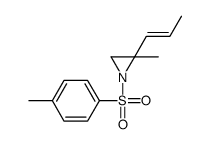 2-methyl-1-(4-methylphenyl)sulfonyl-2-prop-1-enylaziridine Structure