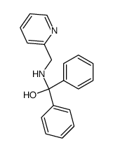 diphenyl((pyridin-2-ylmethyl)amino)methanol结构式