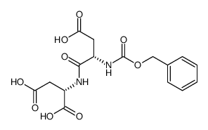 N-benzyloxycarbonyl aspartyl aspartic acid Structure