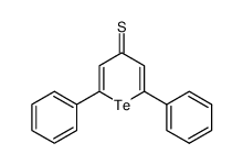 2,6-diphenyltellurapyran-4-thione Structure