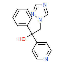 1-Phenyl-1-(4-pyridinyl)-2-(1H-1,2,4-triazol-1-yl)ethanol结构式