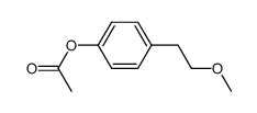 4-(2-methoxyethyl)phenyl acetate Structure