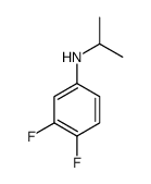 3,4-difluoro-N-propan-2-ylaniline Structure