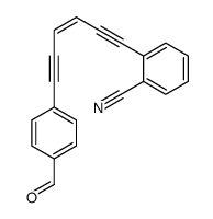 2-[6-(4-formylphenyl)hex-3-en-1,5-diynyl]benzonitrile Structure