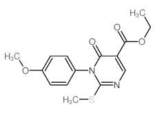 ethyl 1-(4-methoxyphenyl)-2-methylsulfanyl-6-oxo-pyrimidine-5-carboxylate picture