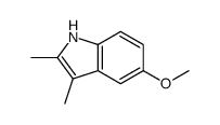 5-甲氧基-2,3-二甲基-1H-吲哚结构式