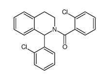 (2-chlorophenyl)-[1-(2-chlorophenyl)-3,4-dihydro-1H-isoquinolin-2-yl]methanone结构式