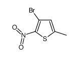3-bromo-5-methyl-2-nitrothiophene structure