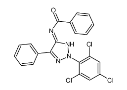 N-[5-phenyl-2-(2,4,6-trichlorophenyl)triazol-4-yl]benzamide Structure