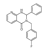 3-(4-Fluoro-benzyl)-2-phenyl-2,3-dihydro-1H-pyrido[2,3-d]pyrimidin-4-one Structure
