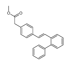 methyl 2-[4-[2-(2-phenylphenyl)ethenyl]phenyl]acetate结构式