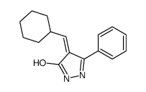 4-(cyclohexylmethylidene)-3-phenyl-1H-pyrazol-5-one结构式
