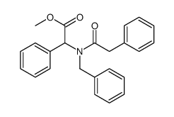 methyl 2-[benzyl-(2-phenylacetyl)amino]-2-phenylacetate Structure