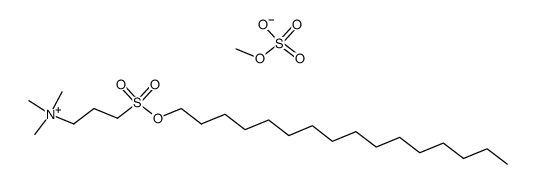 3-[(hexadecyloxy)sulfonyl]-N,N,N-trimethylpropanaminium methylsulfate Structure